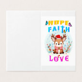 Hope Faith Love Kaart (Buitenkant ongevouwen)
