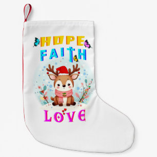 Hope Faith Love Kleine Kerstsok