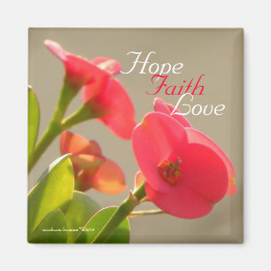 Hope Faith Love Magneet