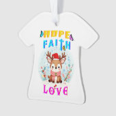 Hope Faith Love Ornament (voorkant)