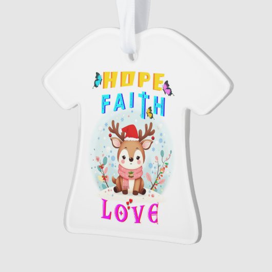 Hope Faith Love Ornament (voorkant)