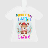 Hope Faith Love Ornament (voorkant)