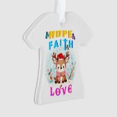 Hope Faith Love Ornament (voorkant)