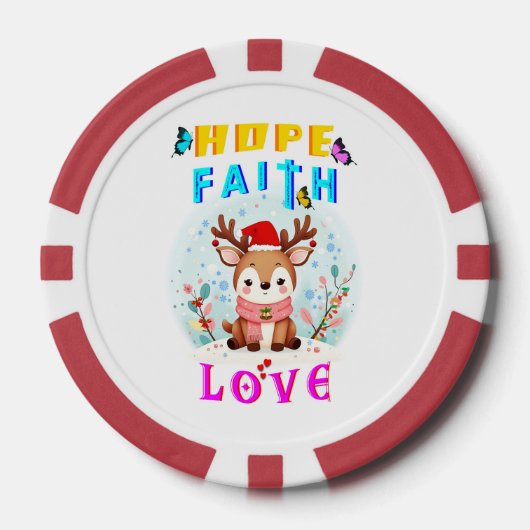 Hope Faith Love Poker Chips (Voorkant)