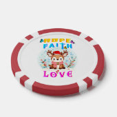 Hope Faith Love Poker Chips (Enkel)
