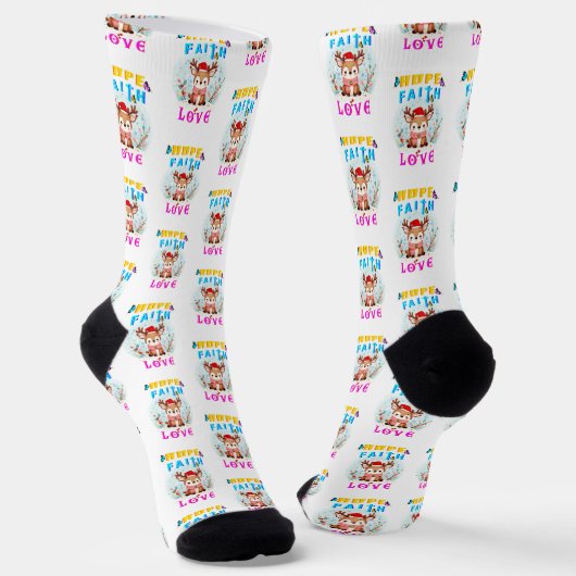 Hope Faith Love Sokken (Gebogen)