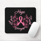 Hope Faith Love Sterke Breast Cancer Muismat (Met muis)