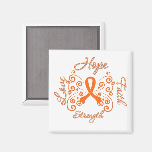 Hope Faith Love Sterke Leukemia Magneet (Voorkant / Achterkant)