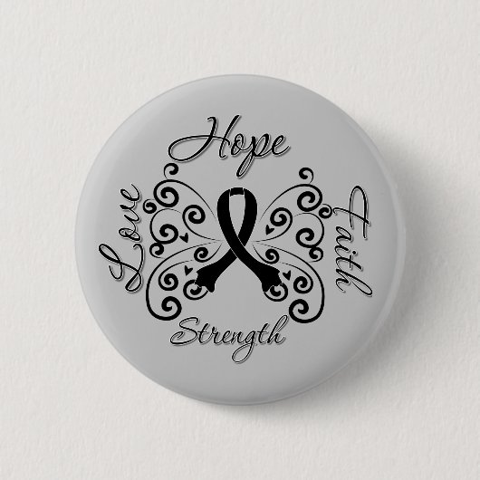 Hope Faith Love Sterke Melanoma Ronde Button 5,7 Cm (Voorkant)