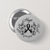Hope Faith Love Sterke Melanoma Ronde Button 5,7 Cm (Voorkant /achterkant)