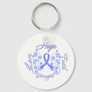 Hope Faith Love Sterke Stomach Cancer Sleutelhanger