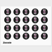 Hope Faith Sterke Courage Love Breast Cancer Awa Ronde Sticker (Vel)
