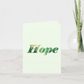 Hope. Feestdagen Kaart (Voorkant)