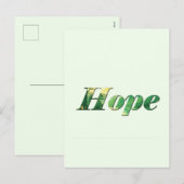Hope. Feestdagenkaart (Voorkant / Achterkant)