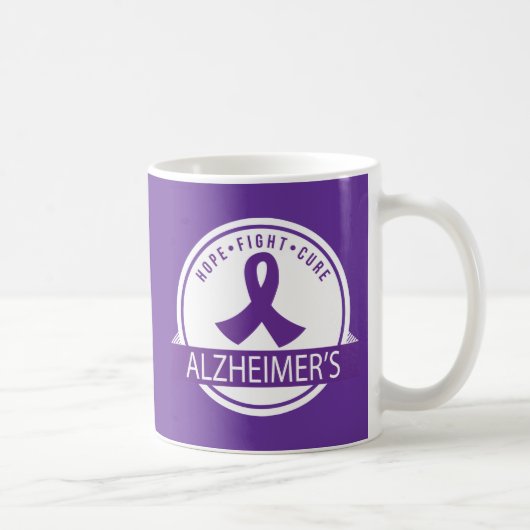 Hope Fight Cure Alzheimer Disease ondersteunt mok (Rechts)