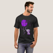 Hope Fight Cure Elephant Alzheimer Pur T-shirt (Voorkant volledig)