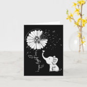 Hope Fight Cure Elephant Neuro-endocriene Kanker Z Kaart (Gele Bloem)