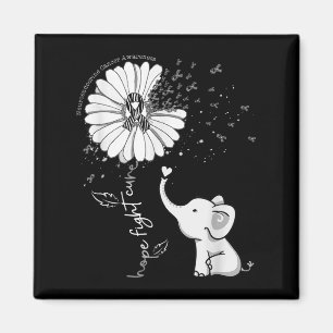 Hope Fight Cure Elephant Neuro-endocriene Kanker Z Magneet