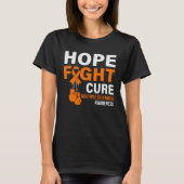 Hope Fight Cure MS Awareness Multiple Sclerosis MS T-shirt (Voorkant)