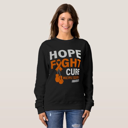 Hope Fight Cure MS Awareness Multiple Sclerosis MS Trui (Voorkant volledig)