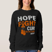 Hope Fight Cure MS Awareness Multiple Sclerosis MS Trui (Voorkant)