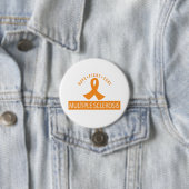 Hope Fight Cure MS Oranje Ribbon Ronde Button 7,6 Cm (In situ)
