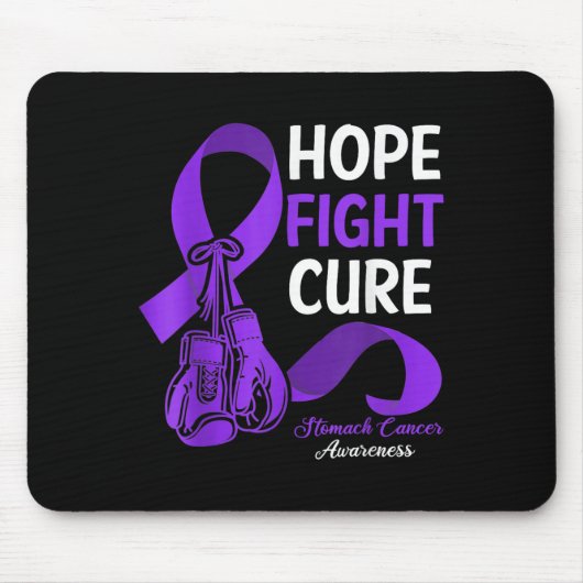 Hope Fight Cure Periwinkle Ribbon maagkanker A Muismat (Voorkant)
