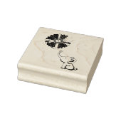 Hope Fight Cute Elephant Alzheimer's Paarse Ribbon Rubberstempel (Stempel)