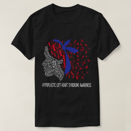 Hope Fight Hypoplastic left Heart Syndrome HLHS Aw T-shirt (Design voorkant)