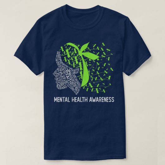 Hope Fight Mental Health Awareness 1698 T-shirt (Design voorkant)
