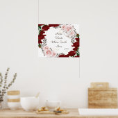  Hope Floats  Floral Poster Hebrews 11:1 (Keuken)