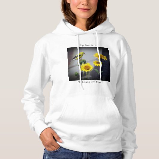 Hope Floats Grace GF  Women's Hoodie by StanVG (Voorkant)
