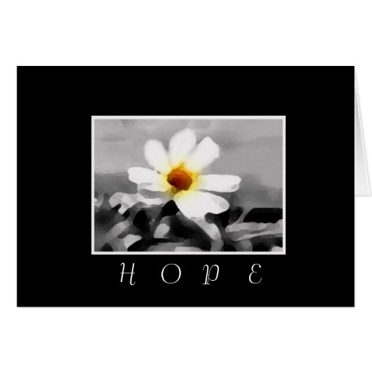 Hope floral card (Voorkant Horizontaal)