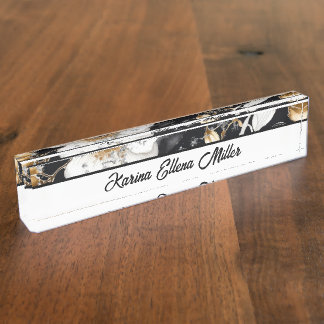 Hope Floral Desk Naamplaat 2 1004NP2 Naambordje