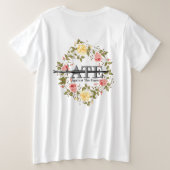 Hope Floral T-shirt (Design achterkant)