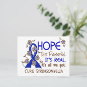 Hope Flower Ribbon Syringomyelia Briefkaart (Staand voorkant)