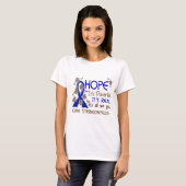 Hope Flower Ribbon Syringomyelia T-shirt (Voorkant volledig)