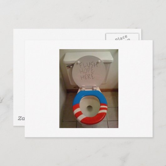 Hope-Flush Hope Toilet Briefkaart (Voorkant / Achterkant)