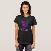 Hope For A Cure Overdose Awareness Month Purple Ri T-shirt (Voorkant volledig)