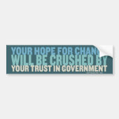 Hope for Change Bumpersticker (Voorkant)