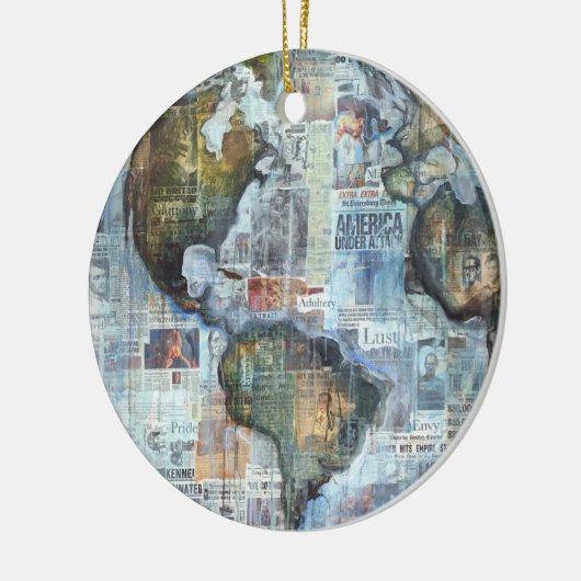 "Hope For Humanity" Art Ornament (Links)