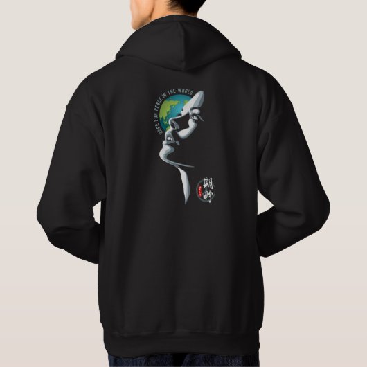 Hope for World peace | Men Hoodie (Achterkant)