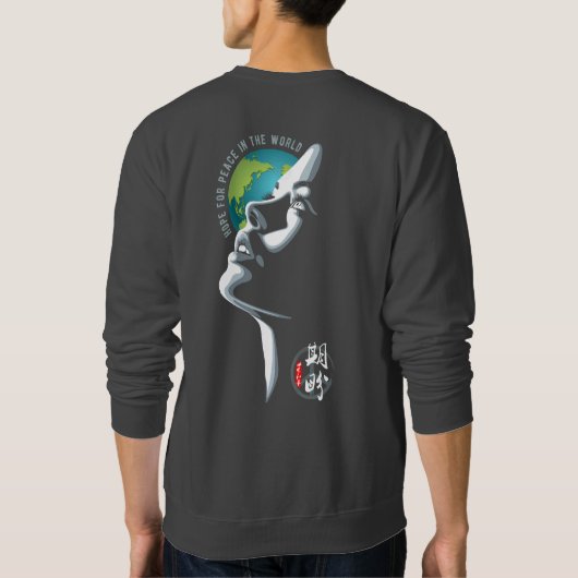Hope for World peace | Men Trui (Achterkant)