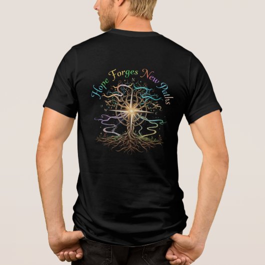 Hope Forges New Paths Tri-Blend Shirt (Achterkant)