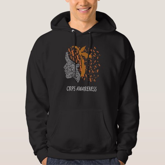Hope Fure Support Crps Awareness Dragonfly W Hoodie (Voorkant)