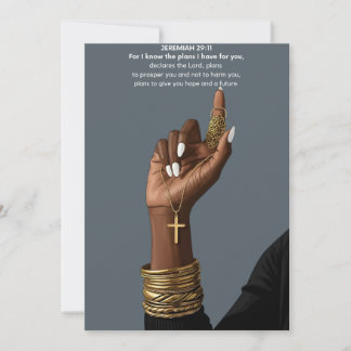 Hope & Future Jeremiah 29:11 Faith Art Feestdagenkaart