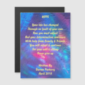 "Hope" gedicht - Magnetic Card (Voorkant / Achterkant)