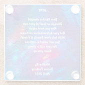 "Hope" gedicht - Onderzetter Glazen Onderzetter (Achterkant)