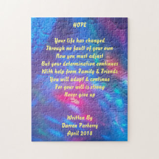 "Hope" gedicht - Puzzle Legpuzzel