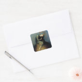 Hope George Watts Art Vierkante Sticker (Envelop)